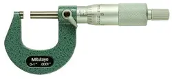 MITUTOYO 103-260CAL CALIBRATED OUTSIDE MICROMETER, 0-1