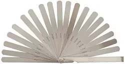 MITUTOYO 184-304S, THICKNESS GAGE FEELER GAGE 0.05MM TO 1MM, 20 LEAVES, STRAIGHT