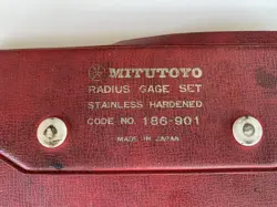 MITUTOYO DECIMAL RADIUS GAGE SET NO 186-901