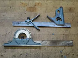 MITUTOYO PROTRACTOR & SQUARE SETS W/2 12