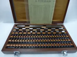 MITUTOYO 516-902 81PC RECTANGULAR STEEL GAGE BLOCK SET GRADE 2
