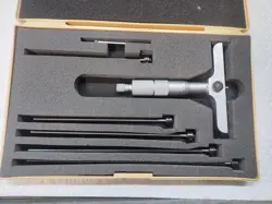 MITUTOYO 129-132 DEPTH MICROMETER SET 0-6