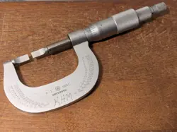 MITUTOYO 0-1 INCH BLADE MICROMETER NO 122-125 - FREE SHIPPING 