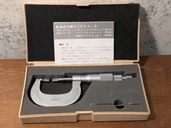 MITUTOYO 0-1 INCH BLADE MICROMETER NO 122-125 W/ CASE - LOTZ1