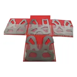  MITUTOYO 186-905 RADIUS GAGE SET: STAINLESS STEEL, 9/16 TO 1'' RADIUS, 8 PC