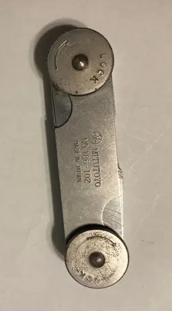 MITUTOYO 186-102, 186 SERIES, METRIC STEEL RADIUS GAUGE SET