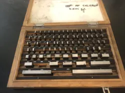 GAGE BLOCK SET STEEL RECTANGLE WEBBER CLEVELAND, MITUTOYO ETC AS IS AS FOUND