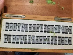 USED MITUTOYO THREAD MEASURING WIRES 313-101 , 6.35MM SPINDLE , MSRP 2800EURO