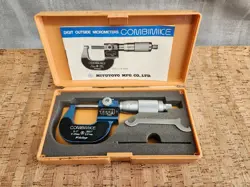 MITUTOYO COMBIMIKE DIGITAL OUTSIDE MICROMETER NO. 159-211 0-25MM
