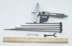 MITUTOYO DIGITAL 206355 DEPTH MICROMETER METRIC & INCHES 0-6