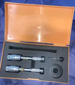 MITUTOYO STANDARD INCH BORE GAGE SET HOLTEST UNSURE OF SIZE RANGE 6498” RING