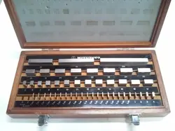 MITUTOYO 516-958-02 GAGE BLOCK SET, RECTANGULAR 47 PIECE METRIC SET, GGG GRADE 2