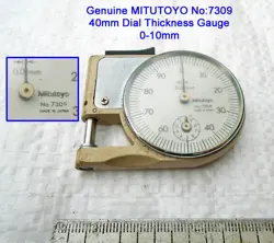 VINTAGE GENUINE MITUTOYO NO:7309 THICKNESS DIAL GAUGE CALIPER 0-9MM BY 0.01MM