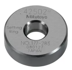 MITUTOYO 177-283 SETTING RING FOR HOLTESTS AND BORE GAGES, .425