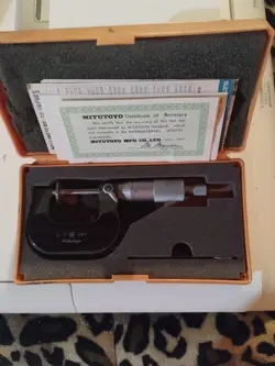 MITUTOYO DISC-FLANGE MICROMETER 123-125