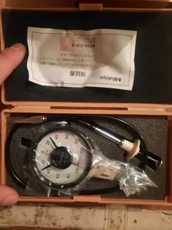 NEW MITUTOYO PRECISION GAUGE (HICATOR) 0.002MM 50-0-50 (524-102) WITH INVOICE