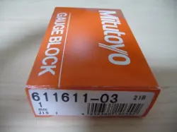 MITUTOYO GAUGE BLOCK 611611-03 1MM 21B JIS 1