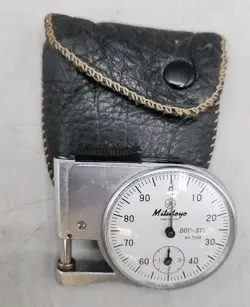 MITUTOYO THICKNESS GAGE NO. 7308 0.001” - 0.375”  WITH LEATHER POUCH