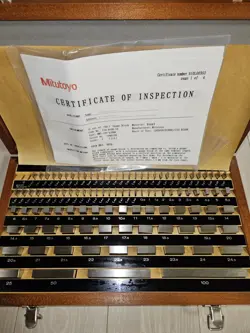 MITUTOYO GAGE BLOCK SET 516-944R-10 103PCS GRADE 2