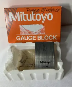 MITUTOYO 611201-531 GAGE BLOCK,RECTANGULAR,1.00 IN,ASME 0/D 15E 154566