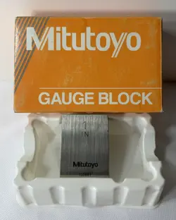 MITUTOYO 611201-531 GAGE BLOCK,RECTANGULAR,1.00 IN,ASME 0/D 1OF 100481