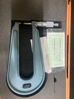 MITUTOYO 118-129 DEEP THROAT MICROMETER 0-1