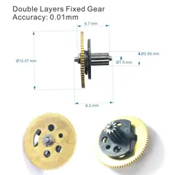 DOUBLE LAYERS GEAR COMPATIBLE MITUTOYO DIAL CALIPER 0.01 WHEELS 0-8