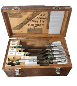 MITUTOYO CALIPER MICROMETER OUTSIDE 5210-554-71346 6PC SET IN BOX  (GBR SL.CC)