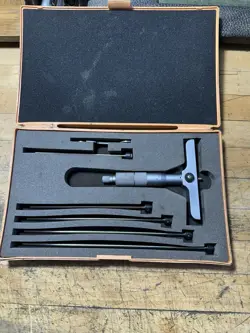 MITUTOYO 0-6” DEPTH GAUGE MICROMETER