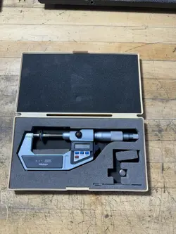 MITUTOYO NO. 369-711 DISK MICROMETER 0-1” .00005”