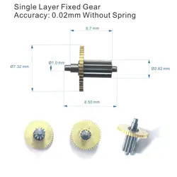 SINGLE FIXED GEAR COMPATIBLE MITUTOYO DIAL CALIPER 0.02 MM WHEELS 0-6