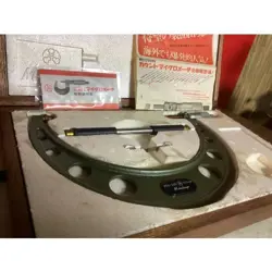 MITUTOYO MICROMETER 200-225MM 103-145A OM-225 WITH BOX VG CONDITION LTD FROM JP