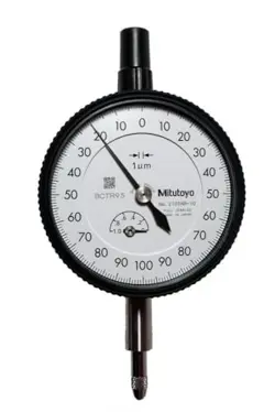 MITUTOYO STANDARD DIAL GAUGE MEASURING 1MM NO LUGS BALANCED SCALE 2109AB-10