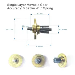 SINGLE MOVABLE GEAR COMPATIBLE MITUTOYO DIAL CALIPER 0.02 MM WHEELS 0-6