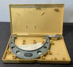 MITUTOYO 103-182A OUTSIDE MICROMETER W/RATCHET STOP 5-6” .001” USED