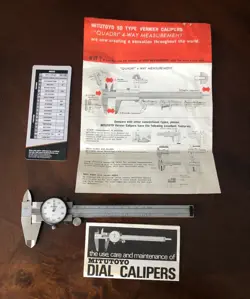 MITUTOYO DIAL CALIPER SERIES 505 USED CALIPER