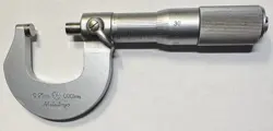 VINTAGE MITUTOYO  0-25MM / 0.001MM OUTSIDE MICROMETER LOCKING JAPAN - VERY NICE