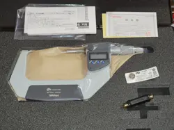 MITUTOYO DIGITAL OUTSIDE 15 DEGREE POINT MICROMETER 50-75MM 0.001MM METRIC ONLY