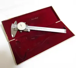 MITUTOYO DIGITAL CALIPER 15CM NO. 505-252 DIAL CALIPERS MADE IN JAPAN VINTAGE