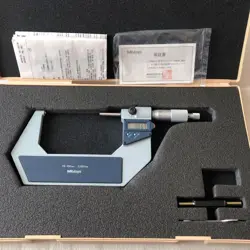 MITUTOYO SINGLE SPHERICAL MICROMETER 395-514-30 BMS-100DM 75-100MM FROM JAPAN