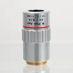NEW MITUTOYO M PLAN APO 5X / 0.14 INFI/0 F=200 OBJECTIVE LENS 378-802-12