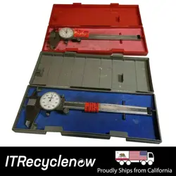 SET OF 2X MITUTOYO DIAL CALIPER SHOCK PROOF 6