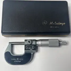 MITUTOYO NO.193-101 DIGIT OUTSIDE MICROMETER RATCHET STOP 0-25MM RANGE 0.01MM