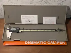 MITUTOYO 12 INCH DIGITAL CALIPER NO 500-193 W/ CASE - SUPER CLEAN USED TOOL