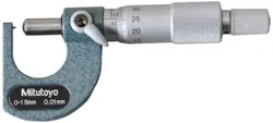 MITUTOYO DOUBLE SPHERICAL MICROMETER 115-201 BMD-15 JAPAN