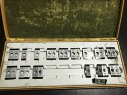 USED MITUTOYO THREAD MEASURING WIRES 0.17-3.20 WITH MISSINGS , 6.35MM SPINDLE