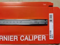 MITUTOYO 530-118 VERNIER CALIPER METRIC INCH RANGE 0-200MM 0-8IN 0.02MM
