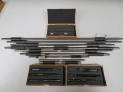 STARRETT, STI, MTI, ETC. -  MEASURING MICROMETER STANDARDS  VARIOUS SIZES - NE38