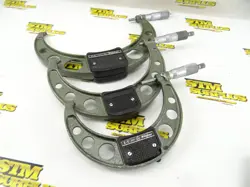 3 MITUTOYO MICROMETERS CARBIDE FACED 4