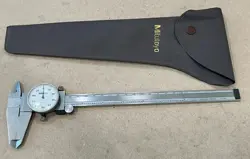 MITUTOYO 505-644-50 M.N. 84 CALIPERS WITH ORIGINAL POUCH IN GREAT CONDITION